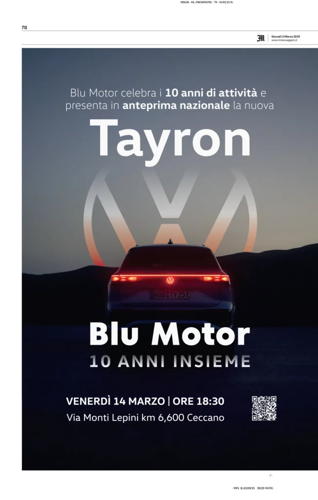 Blu Motor-Il-Messaggero